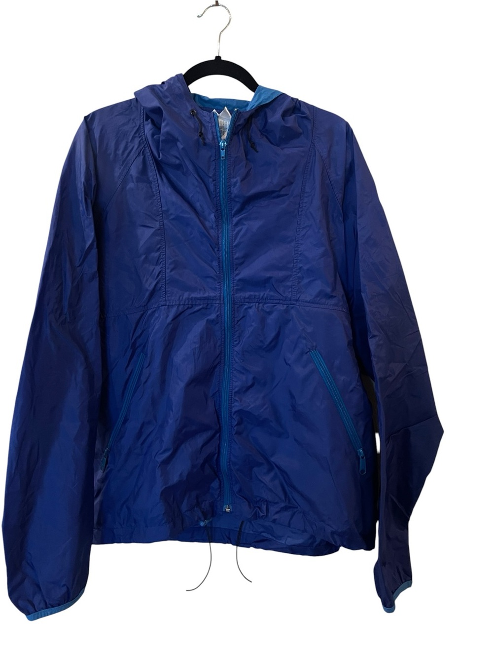 Sierra Designs Men's Blue Windbreaker Zip Up Jacket With Hood Size XL